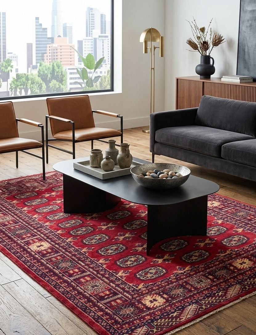 Bokhara Mori Rug - 4 x 6 ft