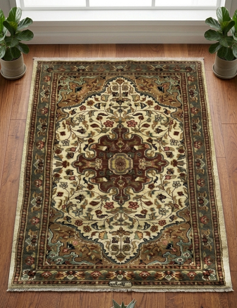 Silky Medallion Rug - 3 x 5 ft