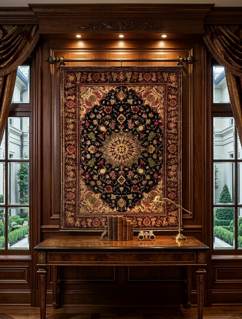 Qum Silk Rug - 3 x 5 ft
