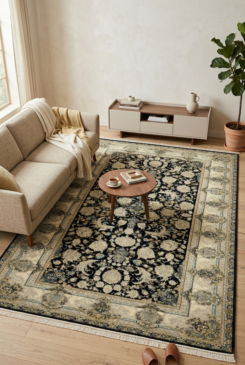 Traditional Floral Rug - 4 x 7 ft
