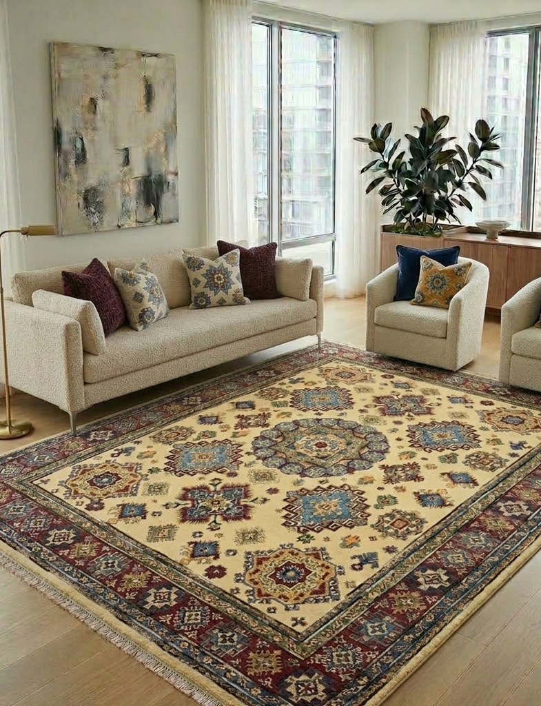 Star Kazak Rug - 10 x 8 ft