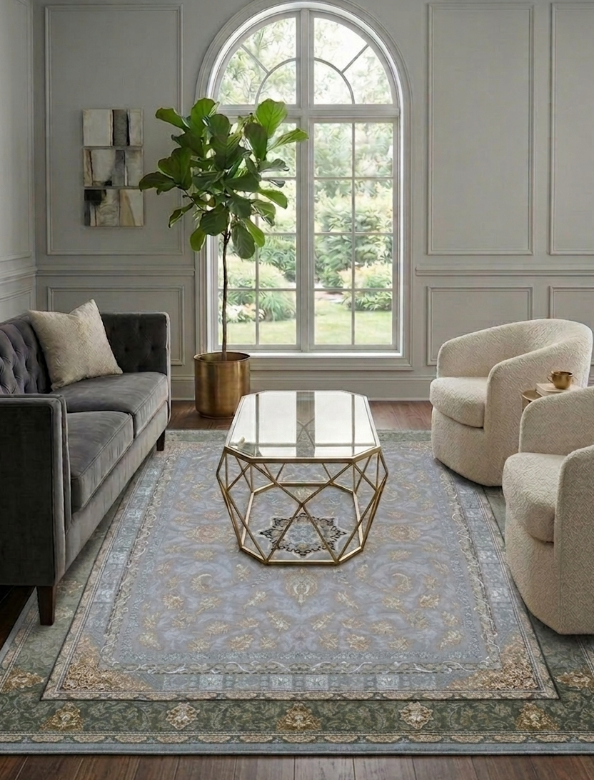 Floral Rug - 8 x 11 ft