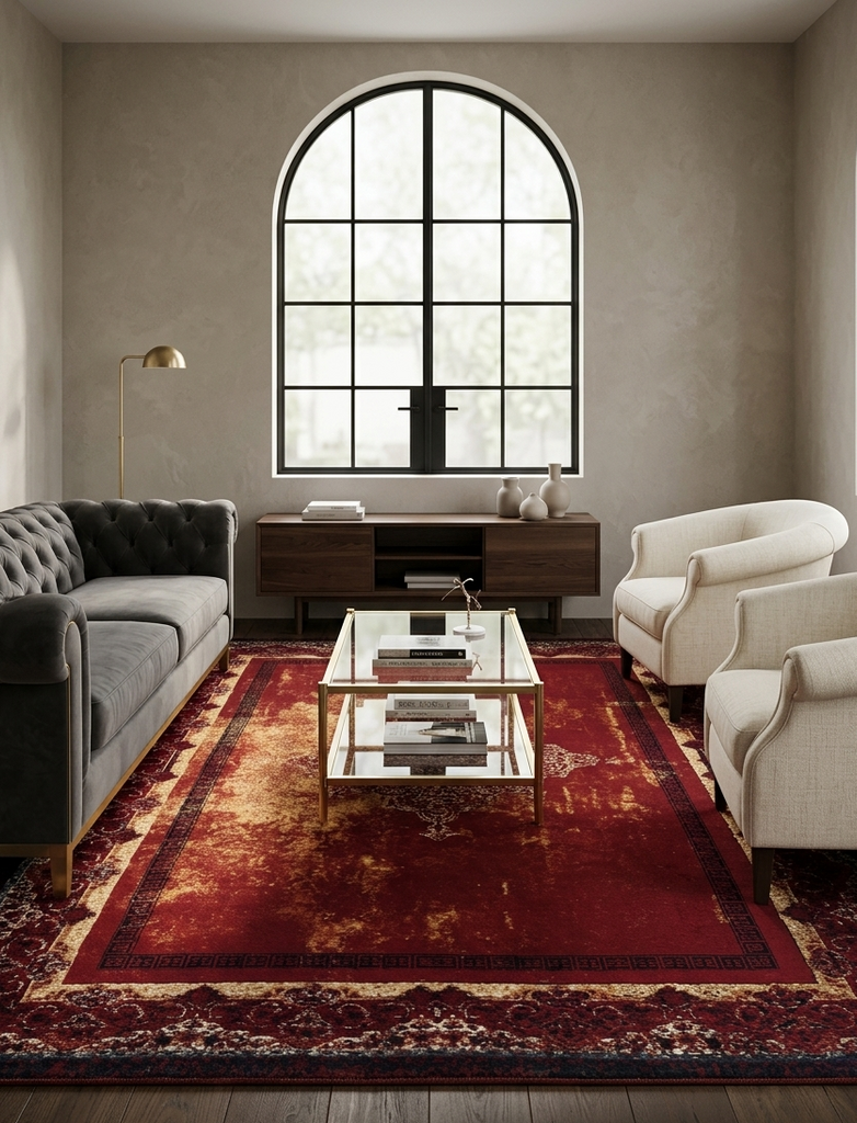 Modern Vintage Rug - 4 x 6 ft