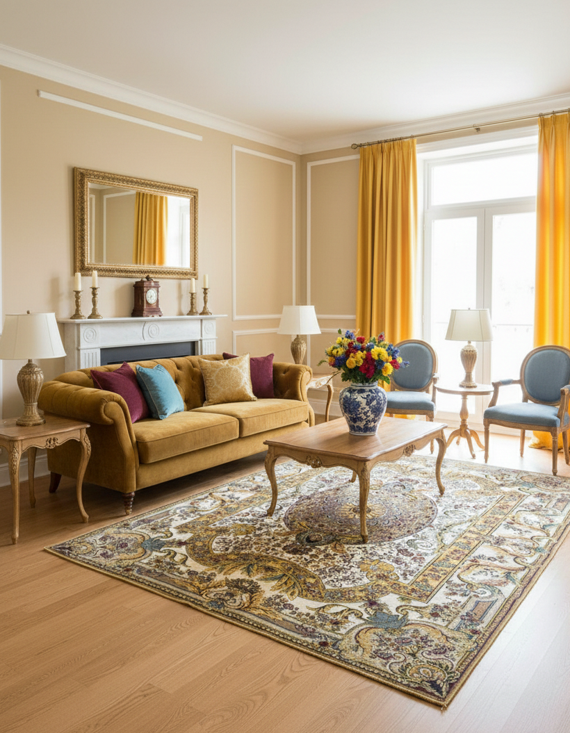 Modern Versace Rug - 7 x 10 ft