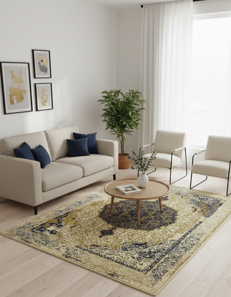 Modern Vintage Rug - 3 x 5 ft
