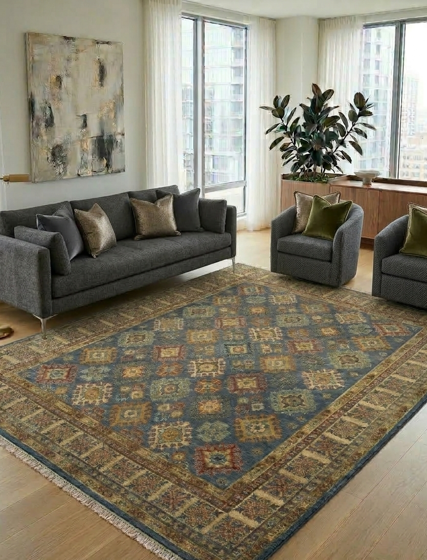 Star Kazak Rug - 10 x 8 ft