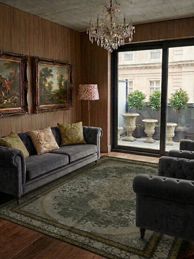 Traditional Floral Rug - 5 x 7 ft
