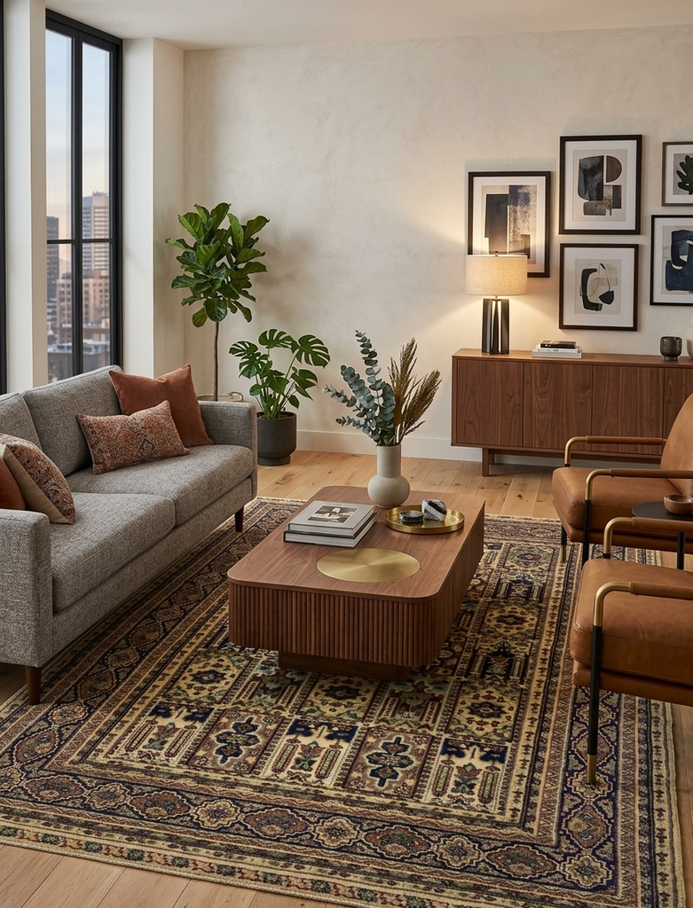 Bakhtiari Khesti Rug - 4 x 6 ft