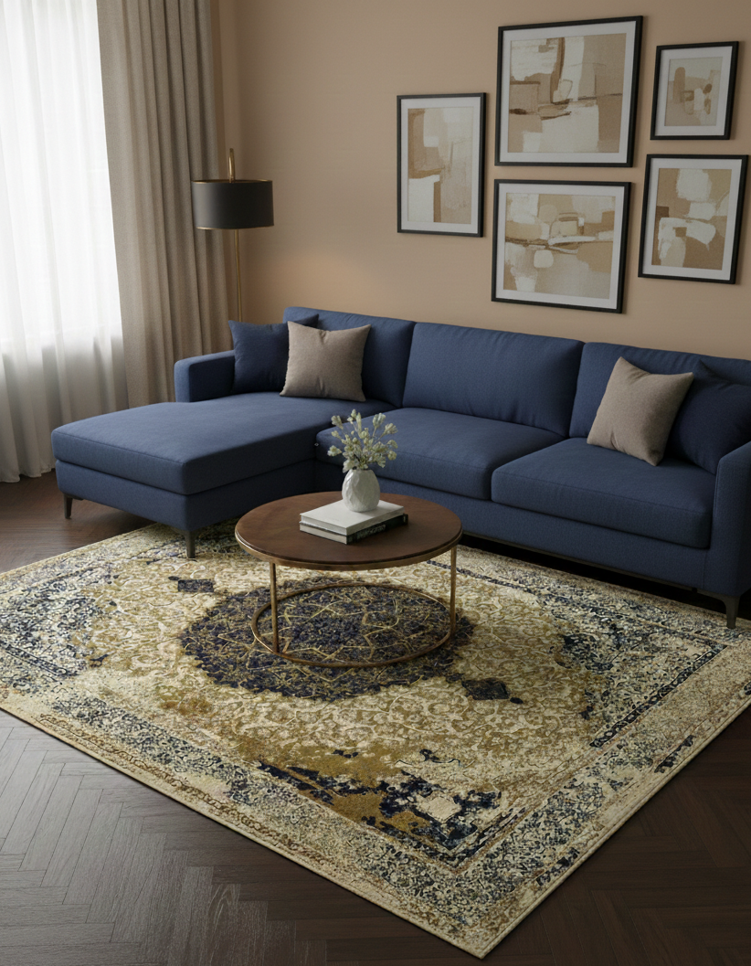 Modern Vintage Rug - 3 x 5 ft