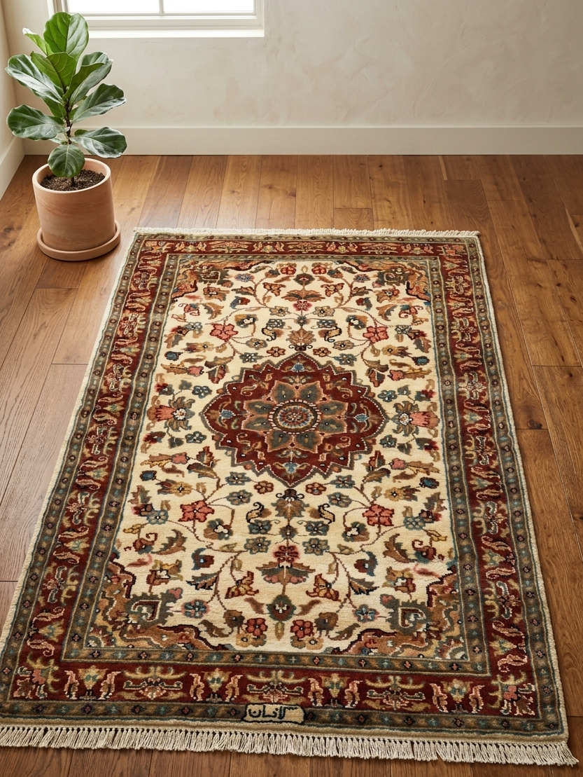 Silky Medallion Rug - 3 x 5 ft