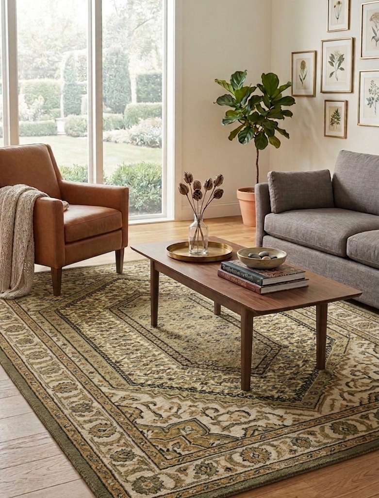 Mahi Senneh Rug - 5 x 8 ft