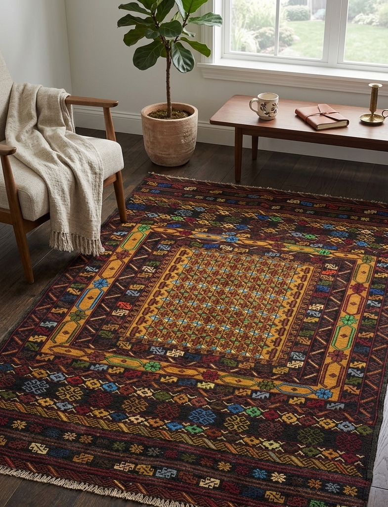 Afghan Kilm Soumak - 3 x 5 ft