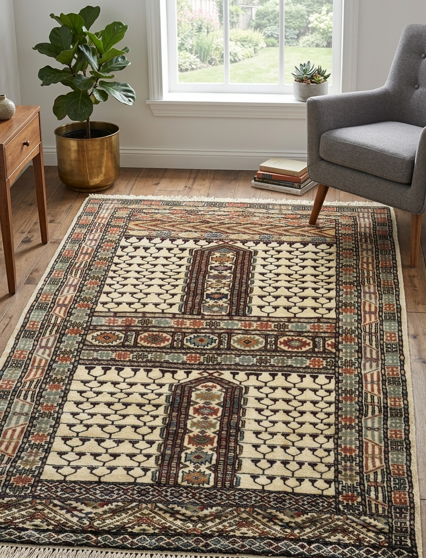 Hatchlu Ensi Rug - 3 x 5 ft