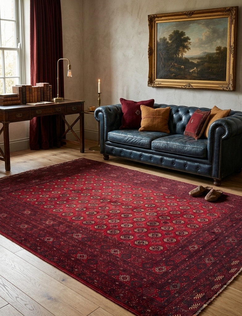 Original Turkeman Rug - 7 x 10 ft