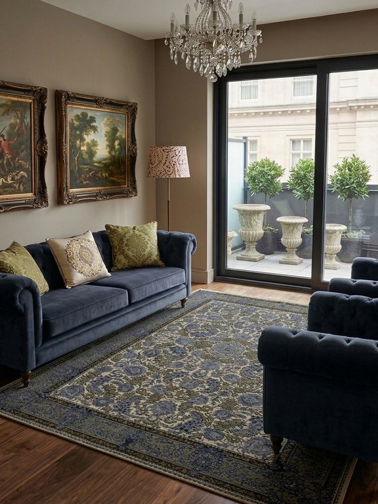 Traditional Floral Rug - 5 x 7 ft