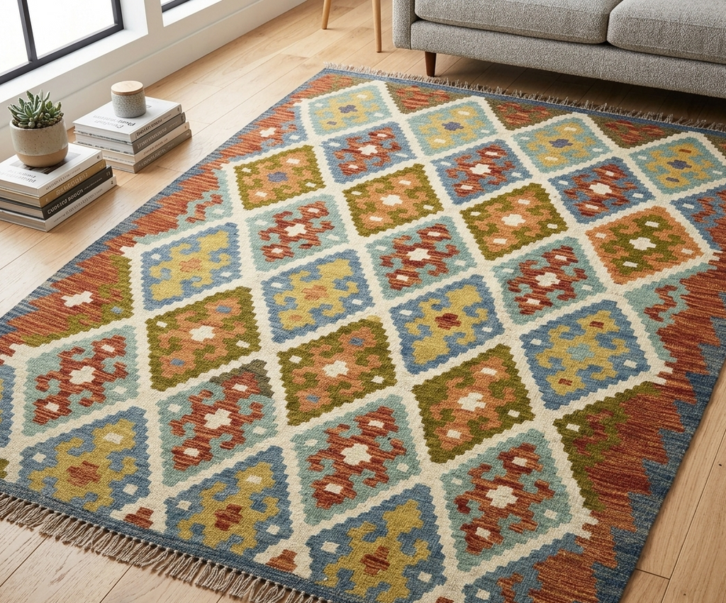 Afghan Kilm Meimnah - 6 x 5 ft