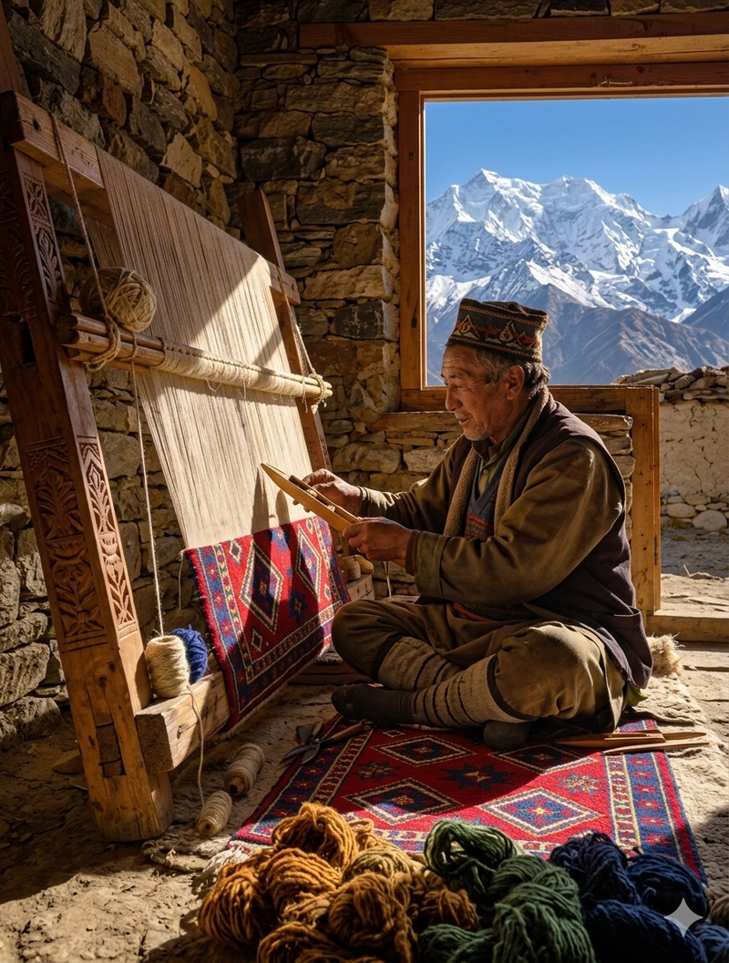 7.a Handmade (Hand-Knotted) Rug Process