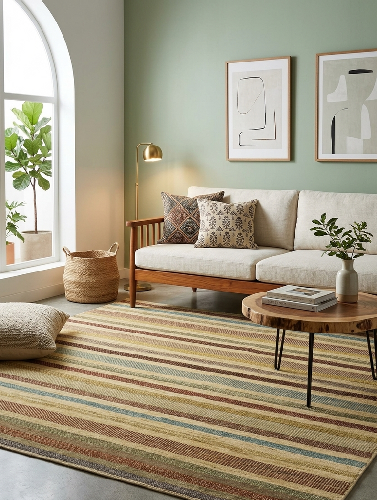 Modern Gabbeh Rug - 4 x 6 ft