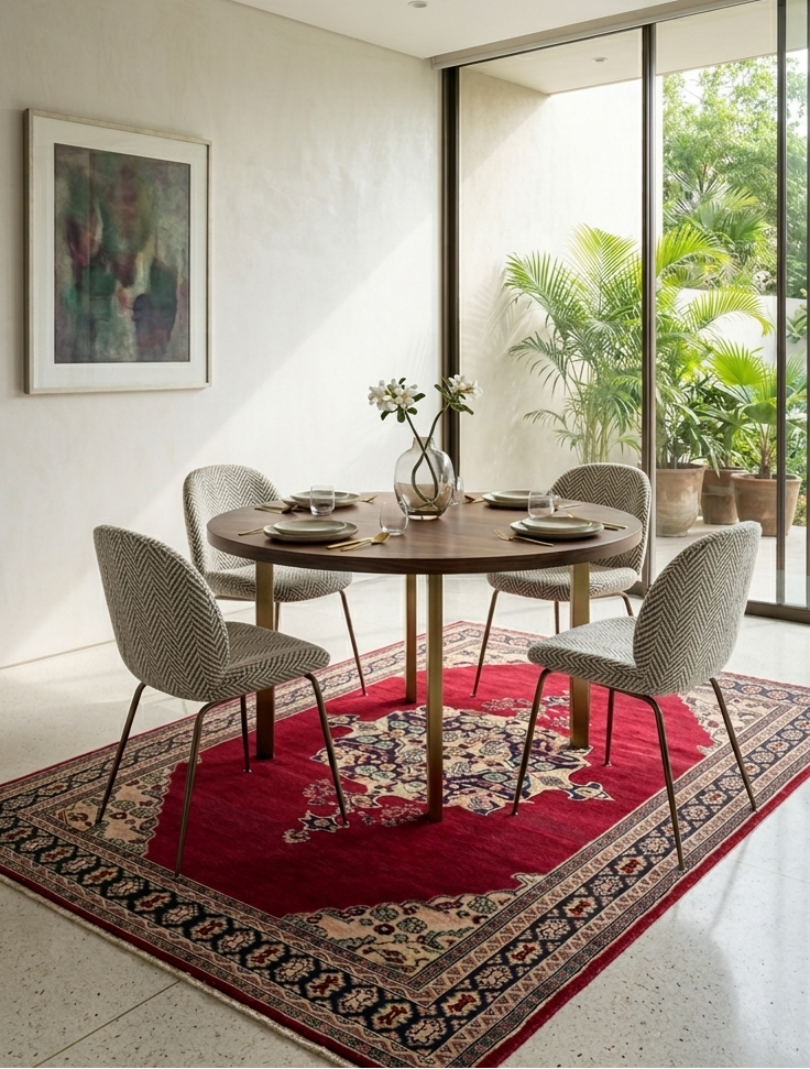 Kashan Rug - 4 x 6 ft