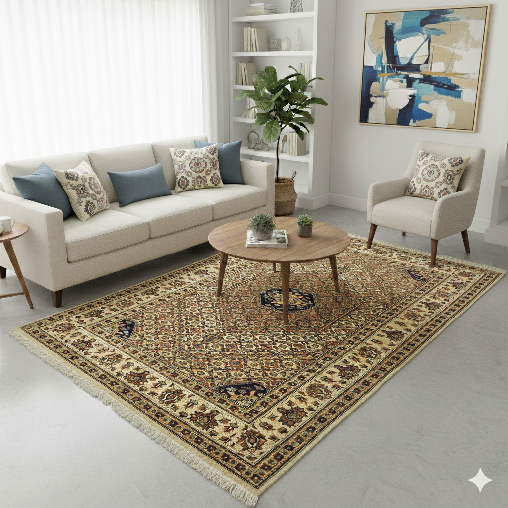 Pak. Persian Mahi Rug - 4 x 6 ft