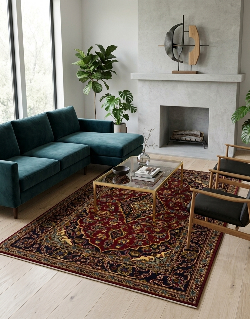 Kashan Rug - 5 x 3 ft