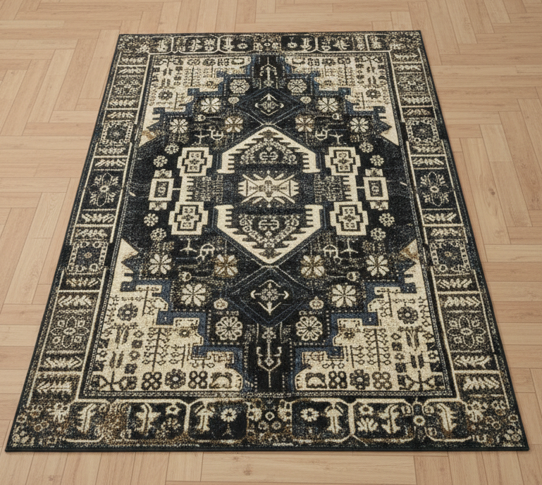 Modern Vintage Rug - 3 x 5 ft - 7182