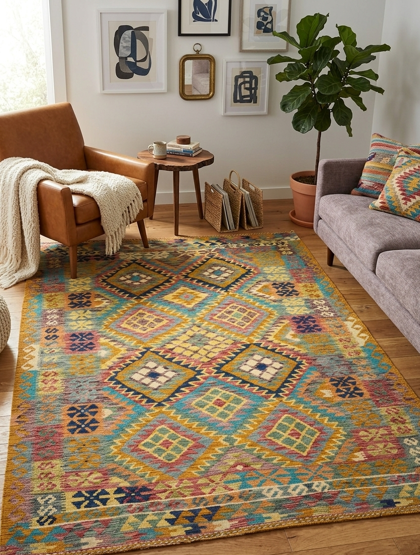 Afghan Kilm Meimnah - 5 x 8 ft