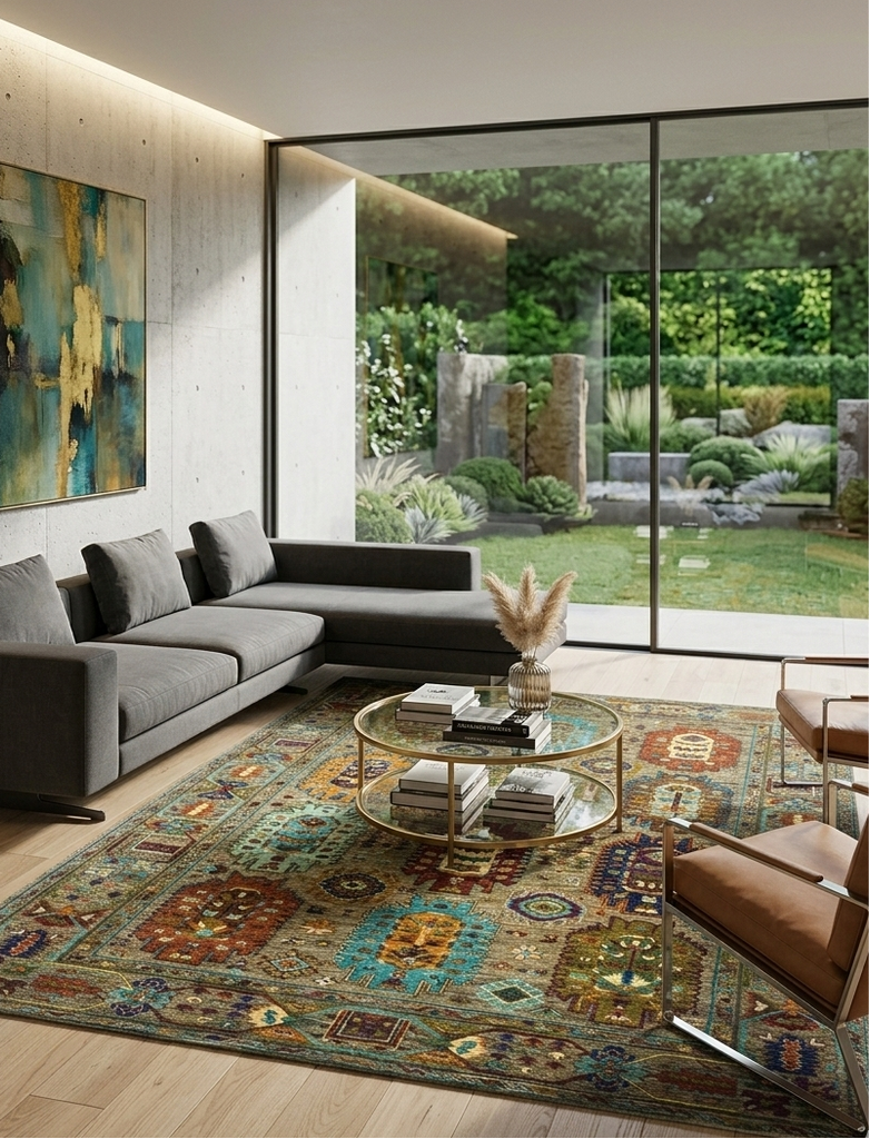 Modern Sultani Rug - 8 x 5 ft