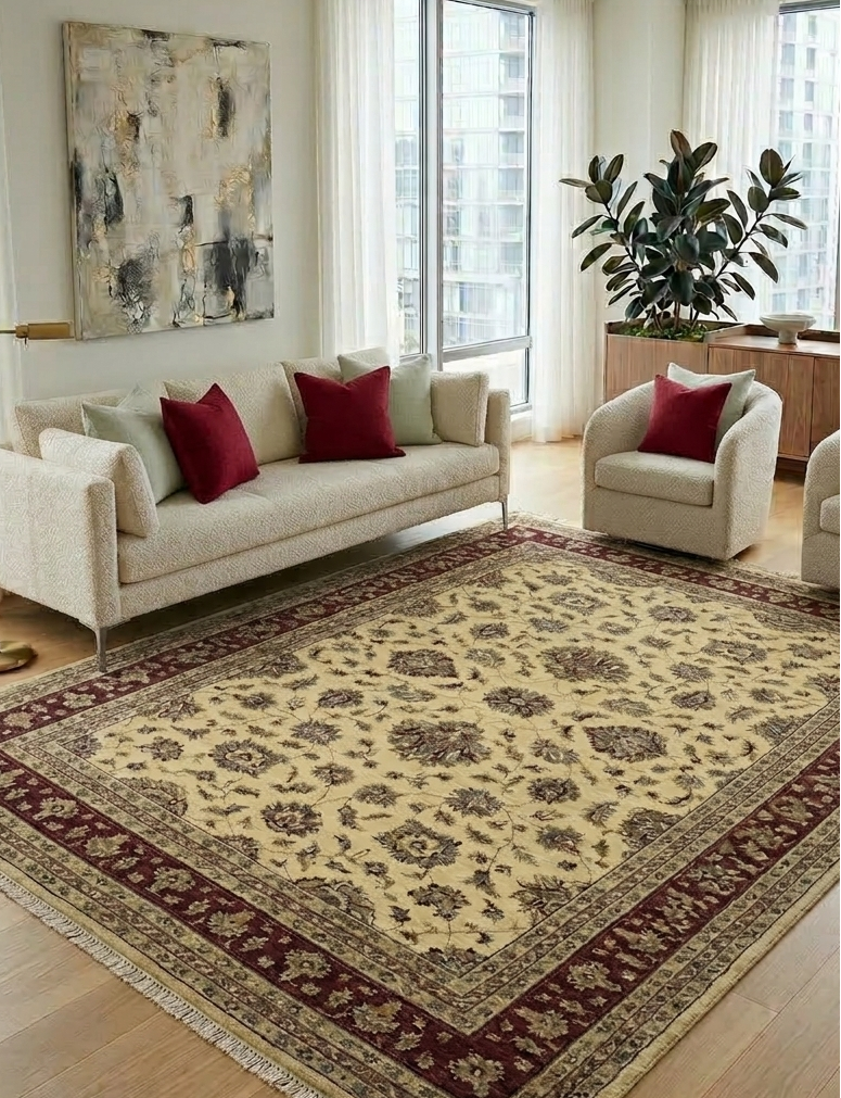 Modern Oushak Rug - 10 x 8 ft