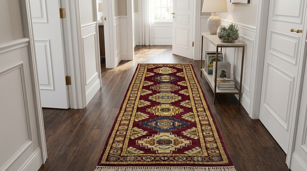 Modern Kazak Runner - 7 x 2.5 ft