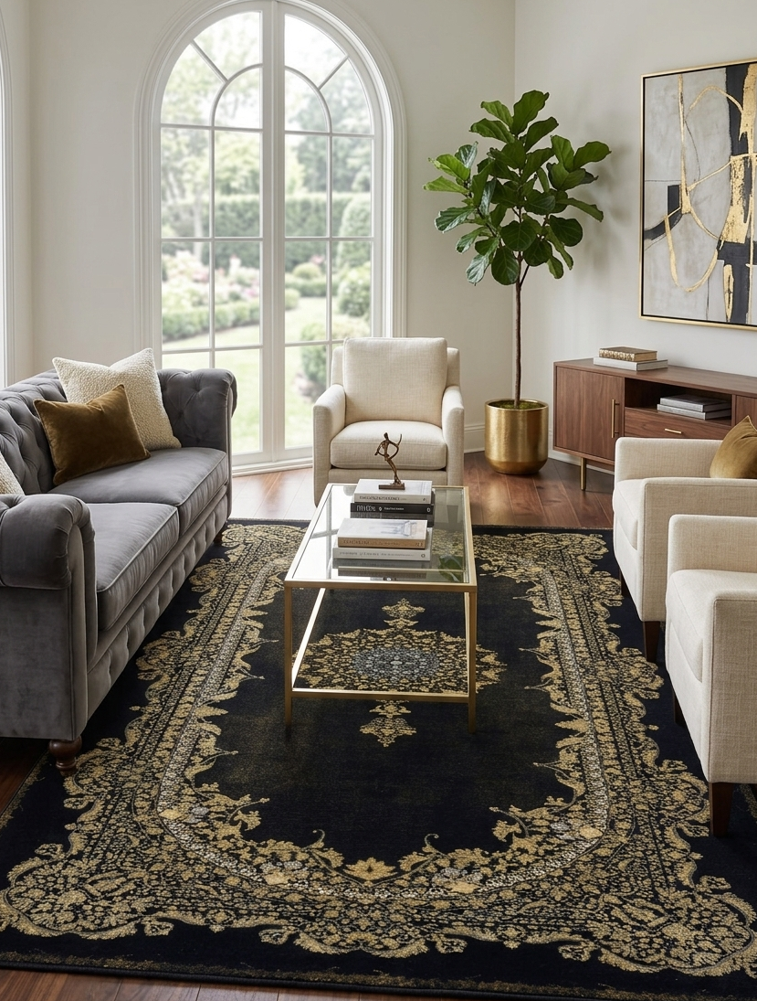Modern Vintage Rug - 4 x 6 ft