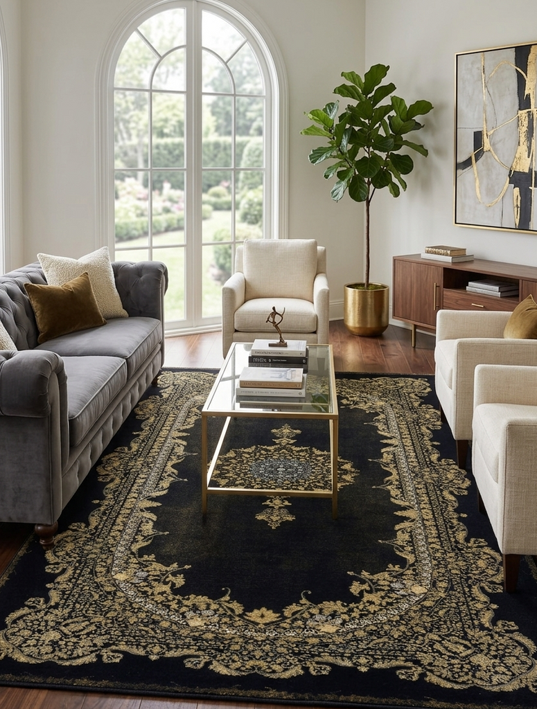 Modern Vintage Rug - 4 x 6 ft