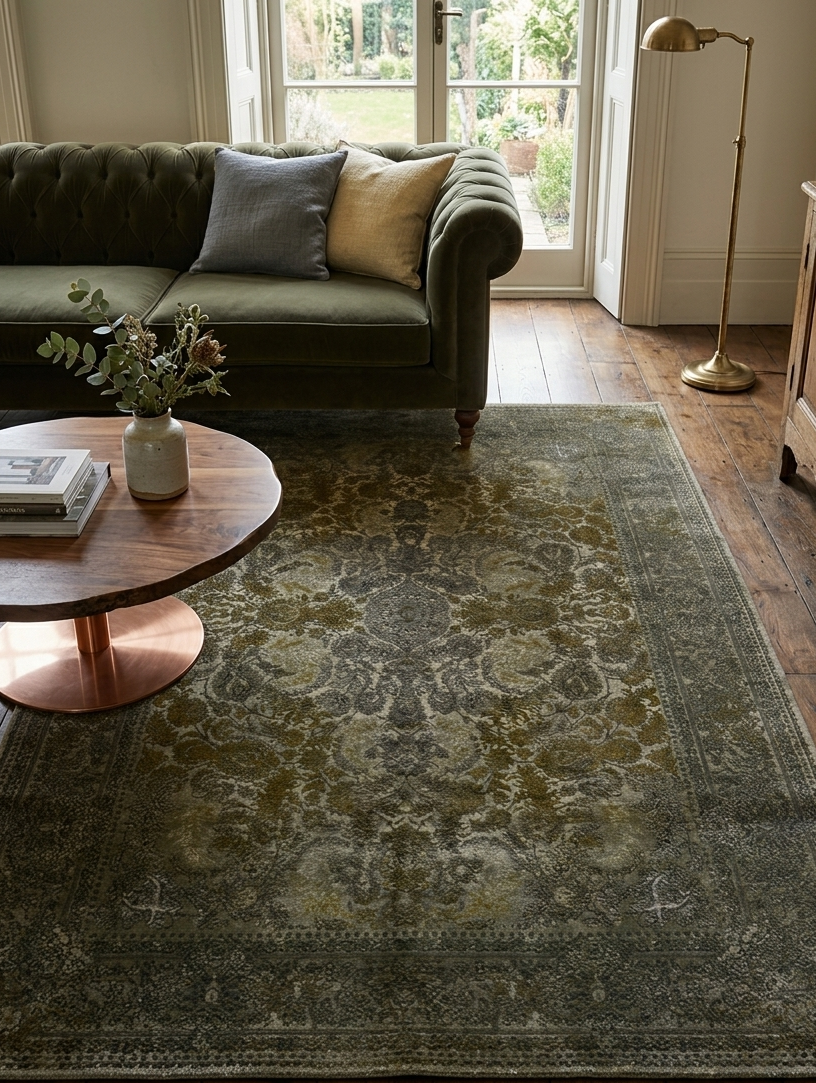 Traditional Floral Rug - 5 x 7 ft