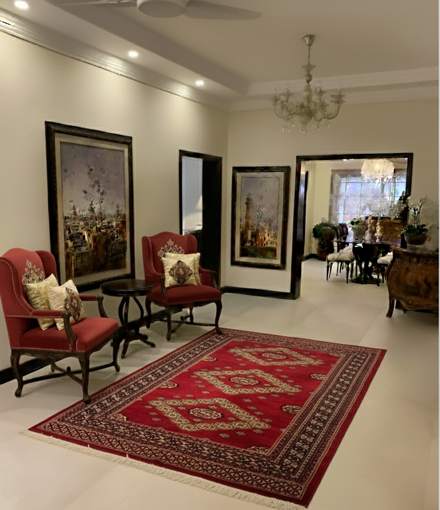 Pak. Bokhara Gul Rug - 4 x 6 ft