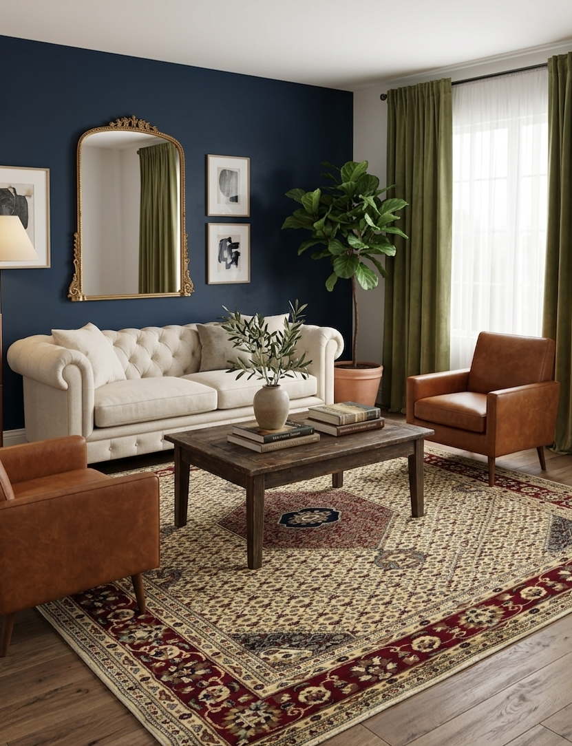 Mahi Herati Rug - 6 x 9 ft