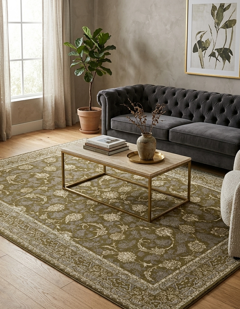 Traditional Floral Rug - 3 x 5 ft