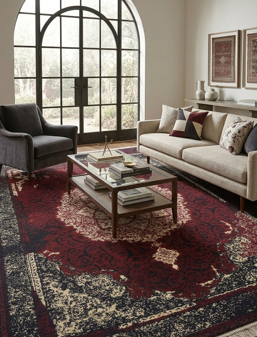 Modern Vintage Rug - 4 x 6 ft