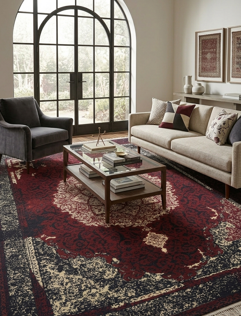 Modern Vintage Rug - 4 x 6 ft