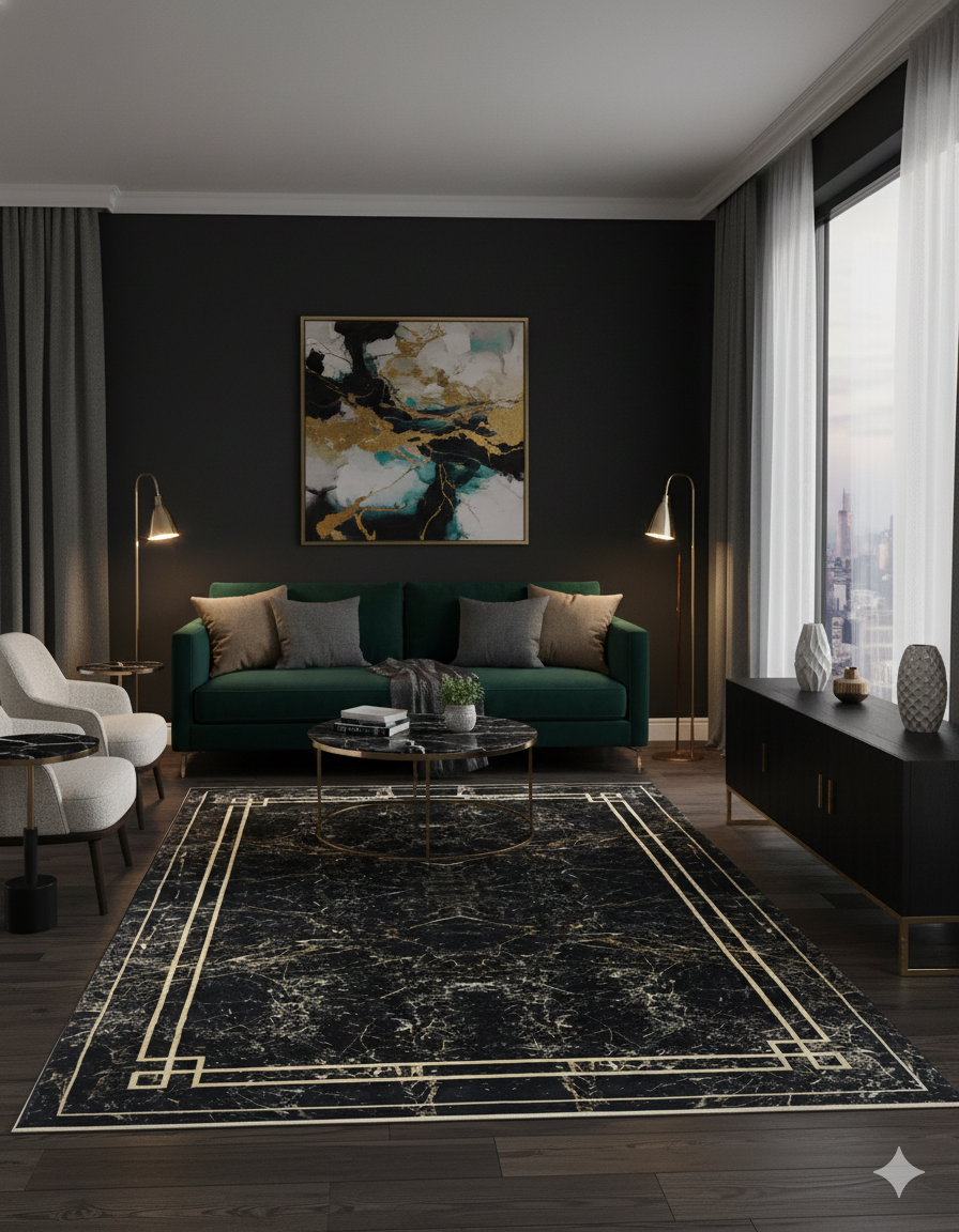 Modern Contemporary Area Rug - 10x7 ft