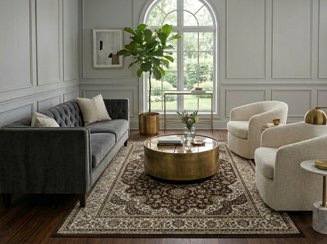 Floral Rug - 8 x 11 ft