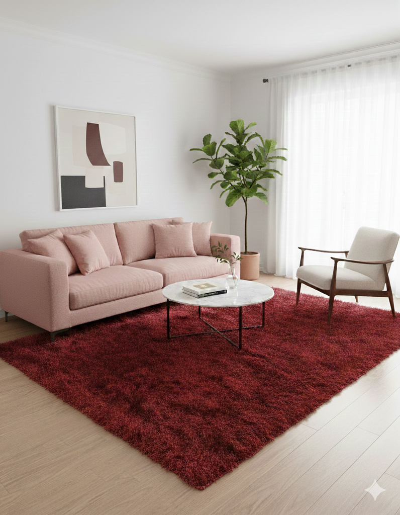 Modern Shaggy Rug - 3 x 5 ft