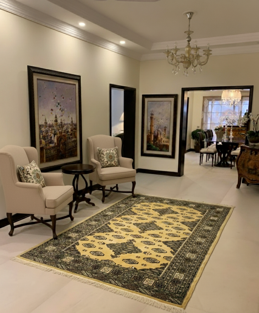 Pak. Bokhara Gul Rug - 4 x 6 ft