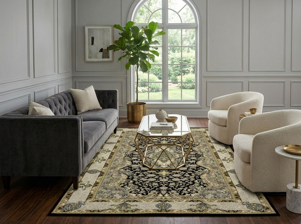 Traditional Floral Rug - 4 x 6 ft