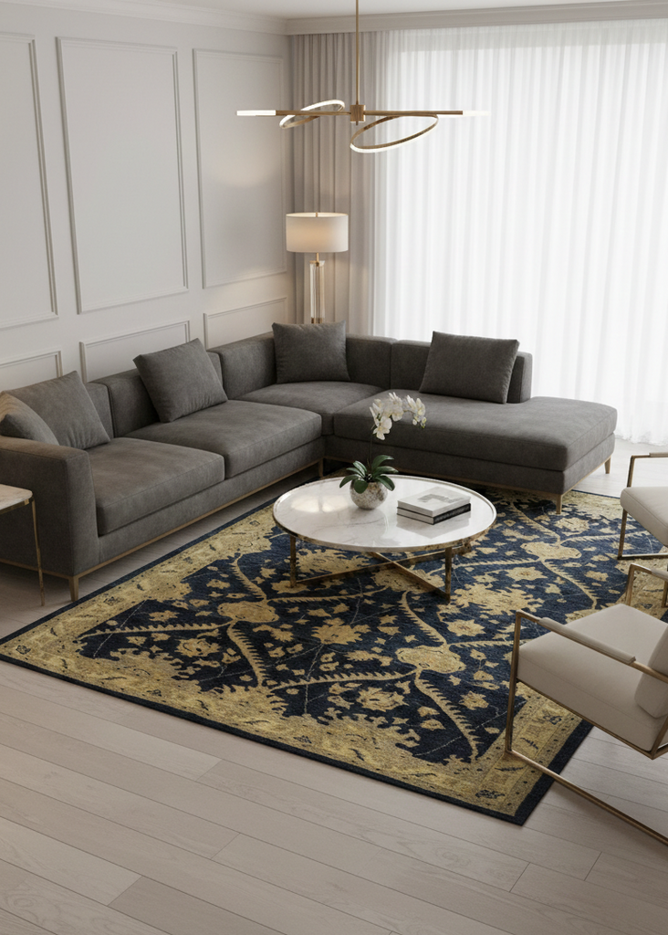 Modern Afshan Rug - 7 x 4.5 ft