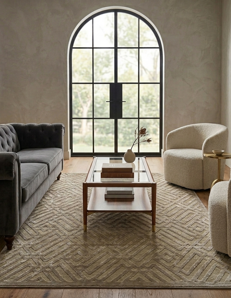 Modern Contemporary Rug - 4 x 6 ft