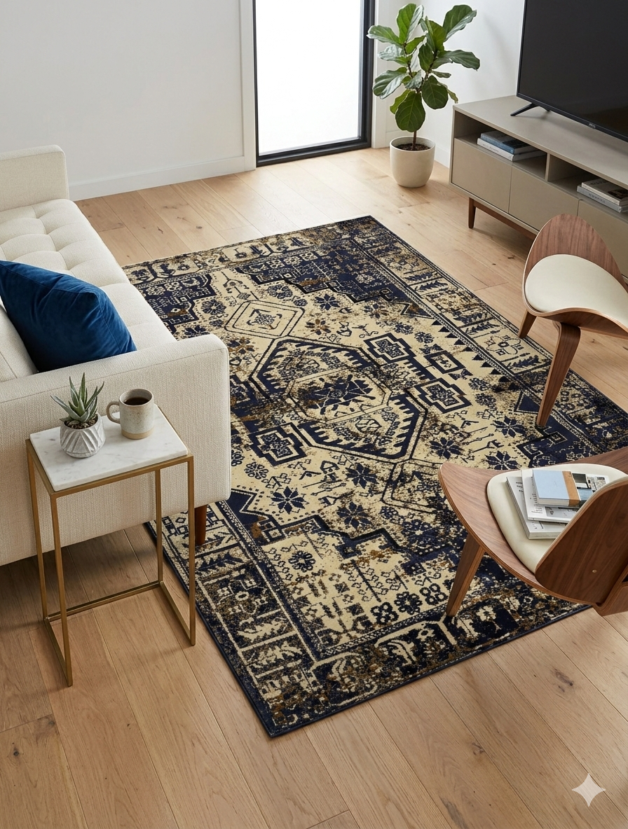 Modern Vintage Rug - 3 x 5 ft - 7164