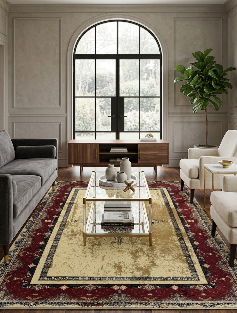 Modern Vintage Rug - 4 x 6 ft