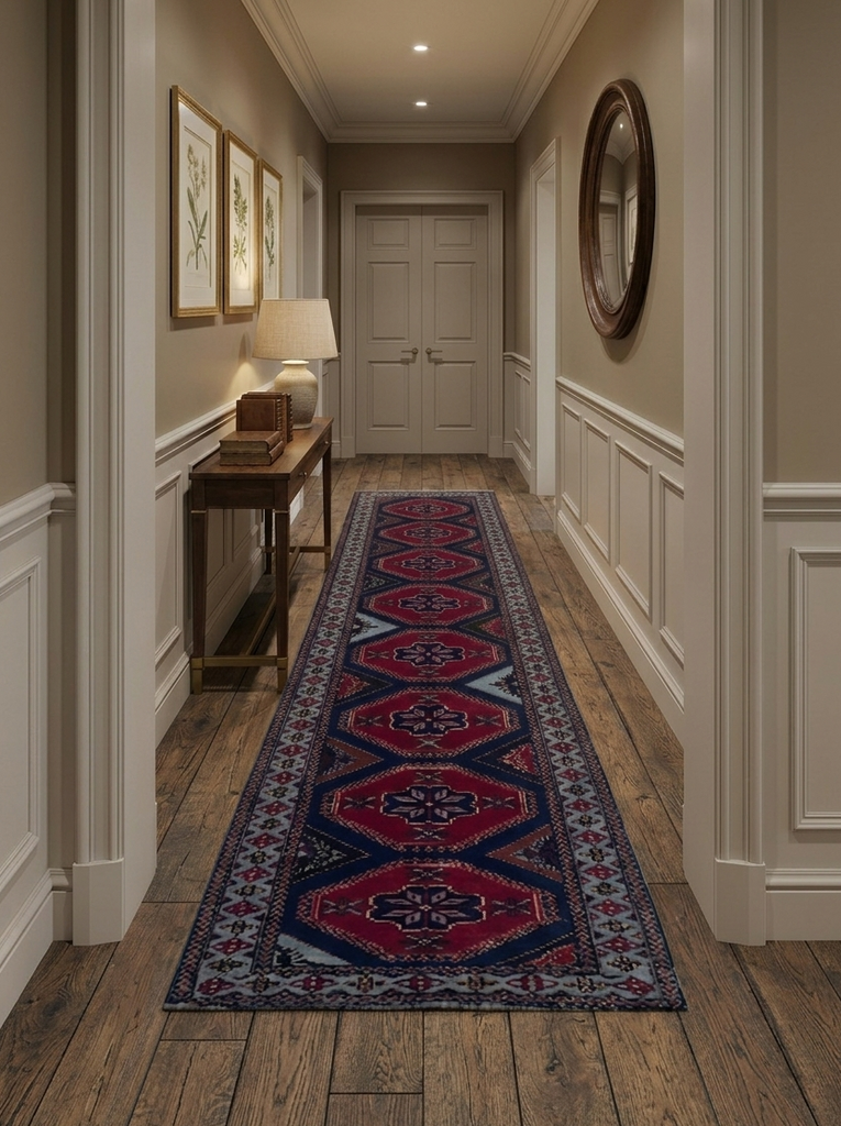 Tribal Kargai Runner - 12 x 2.5 ft