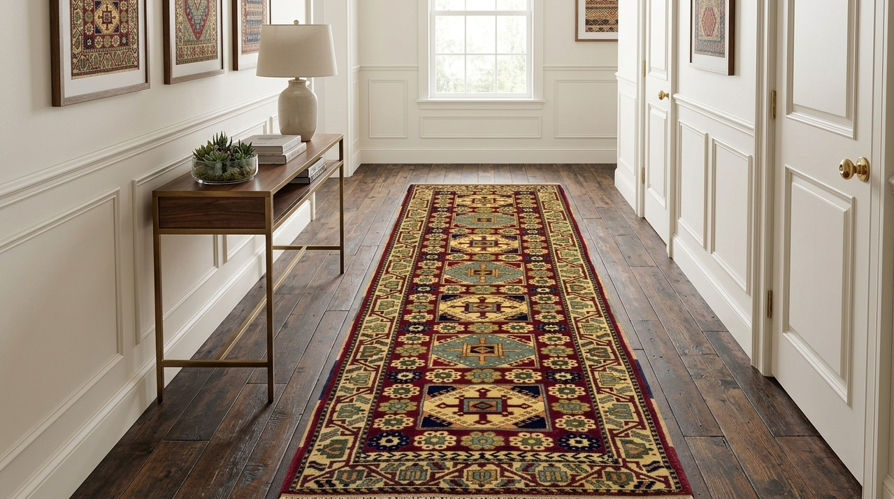 Modern 4-garden Runner - 7 x 2.5 ft