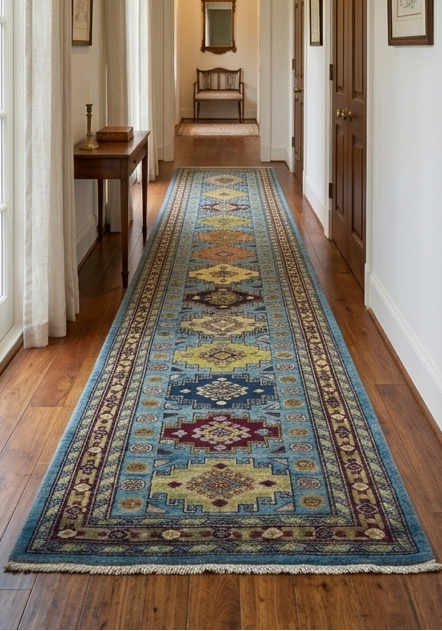 Modern Kazak Runner - 8.5 x 2.6 ft